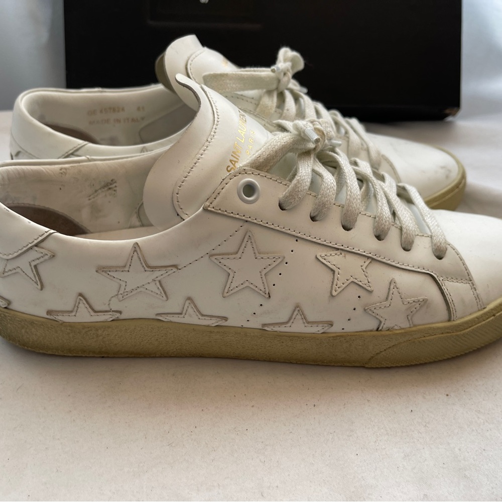 YSL saint Laurent star sneakers Sz 41